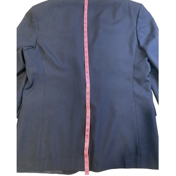 Heisman Trophy Collection Suit Mens 40 Navy Blue Two Piece Blazer Pants Made USA - Picture 9 of 12